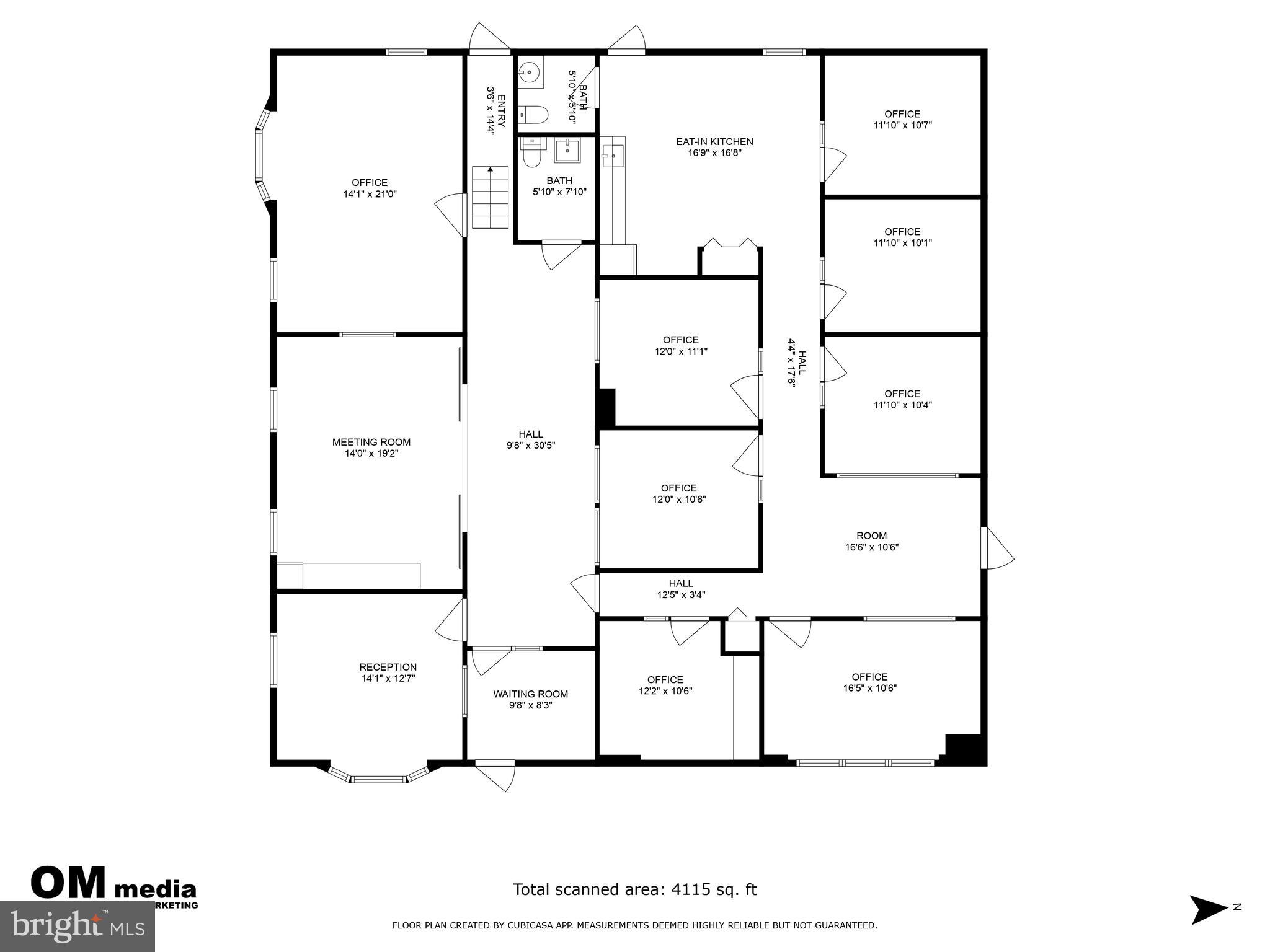 1990 York Rd. Jamison, PA 18929 - Photo 37 of 42 1994 York Rd
Office Bldg Floorplan 1st Fl