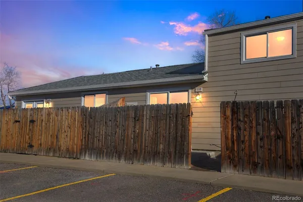 a backyard of a house