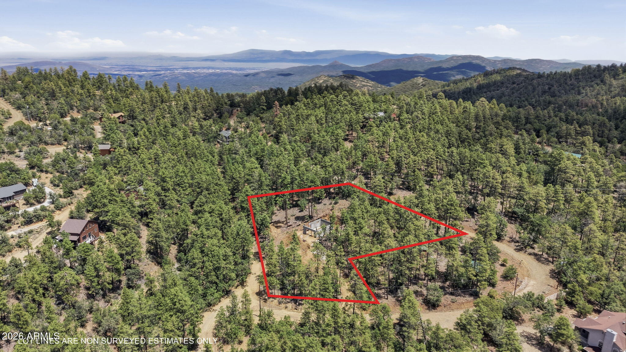 4696 West Jack Pine Road, Unit 17 Prescott, AZ 86303 - Photo 13 of 19 5-Aerial 3 Lot Lines
