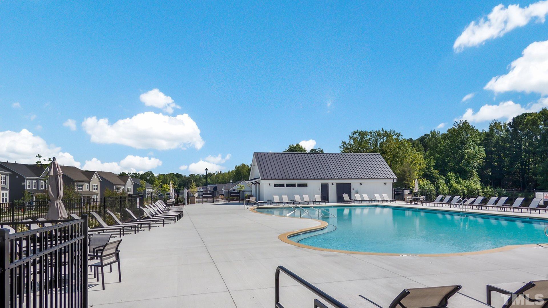 2917 Early Planting Avenue Apex, NC 27502 - Photo 38 of 41 a view of a house with pool and chairs