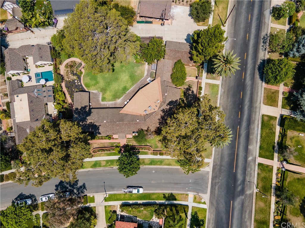 4255 Chestnut Avenue Long Beach, CA 90807 - Photo 47 of 48 an aerial view of a house with yard swimming pool and outdoor seating