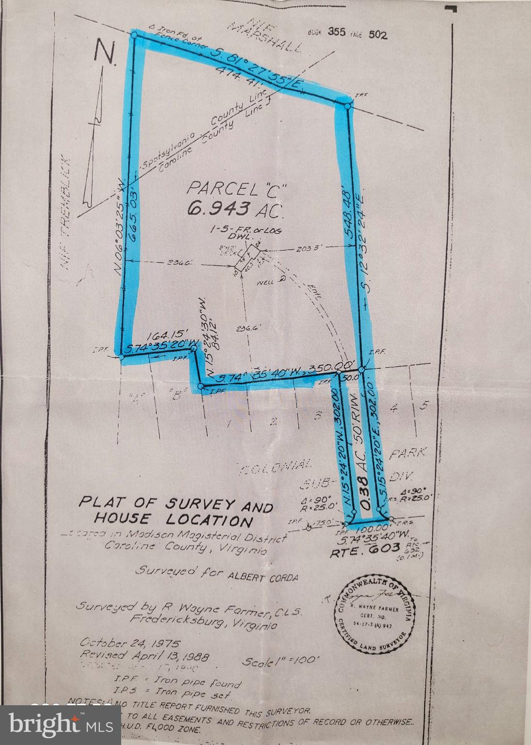 1 Rt Road Woodford, VA 22580 - Photo 2 of 9 PLAT MAP