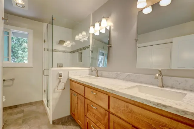 front view of a house with a street