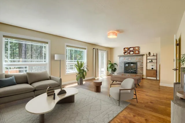 a view of outdoor space with trees