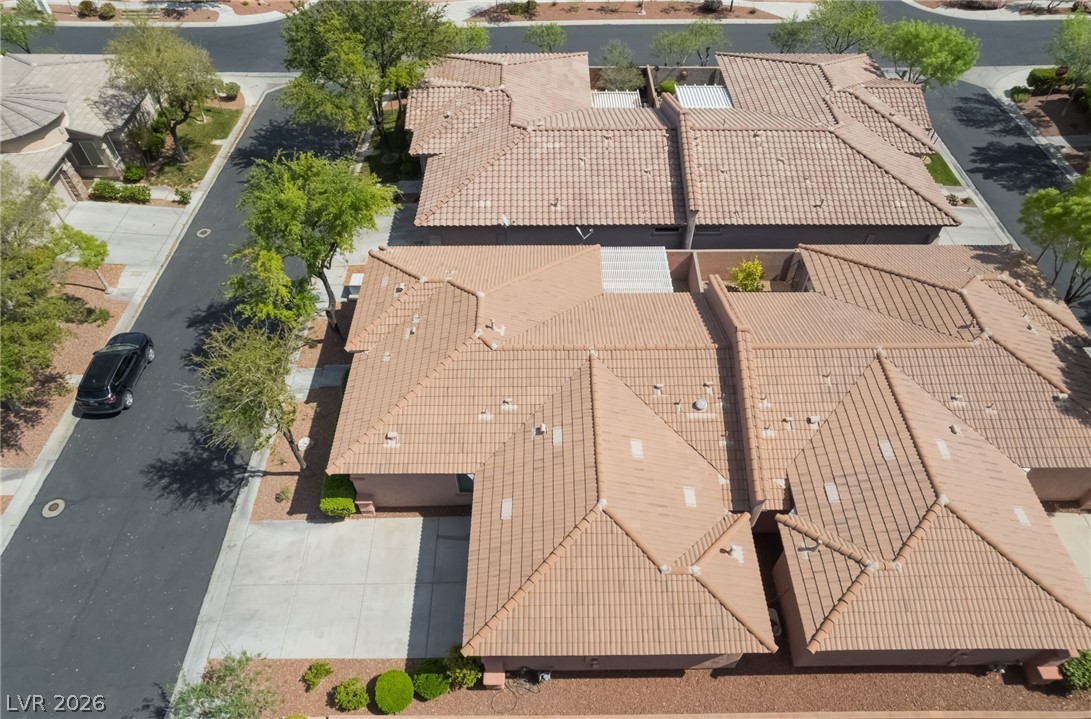 10481 Riverside Park Avenue Las Vegas, NV 89135 - Photo 45 of 51 Bird's eye view of subject property with full driveway