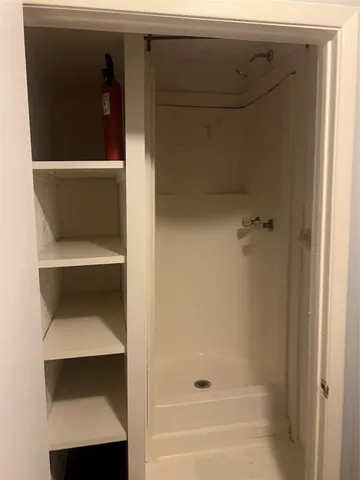 a view of a tree in the middle of a yard