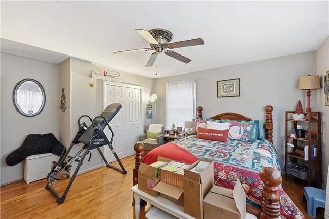 a view of a backyard with table and chairs