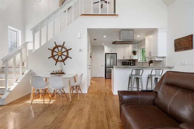 a view of a backyard of house