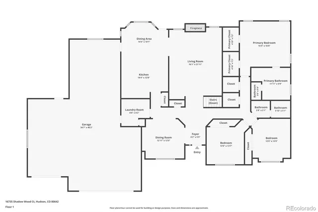 $769,900 | 16735 Shadow Wood Court, Hudson, CO 80642