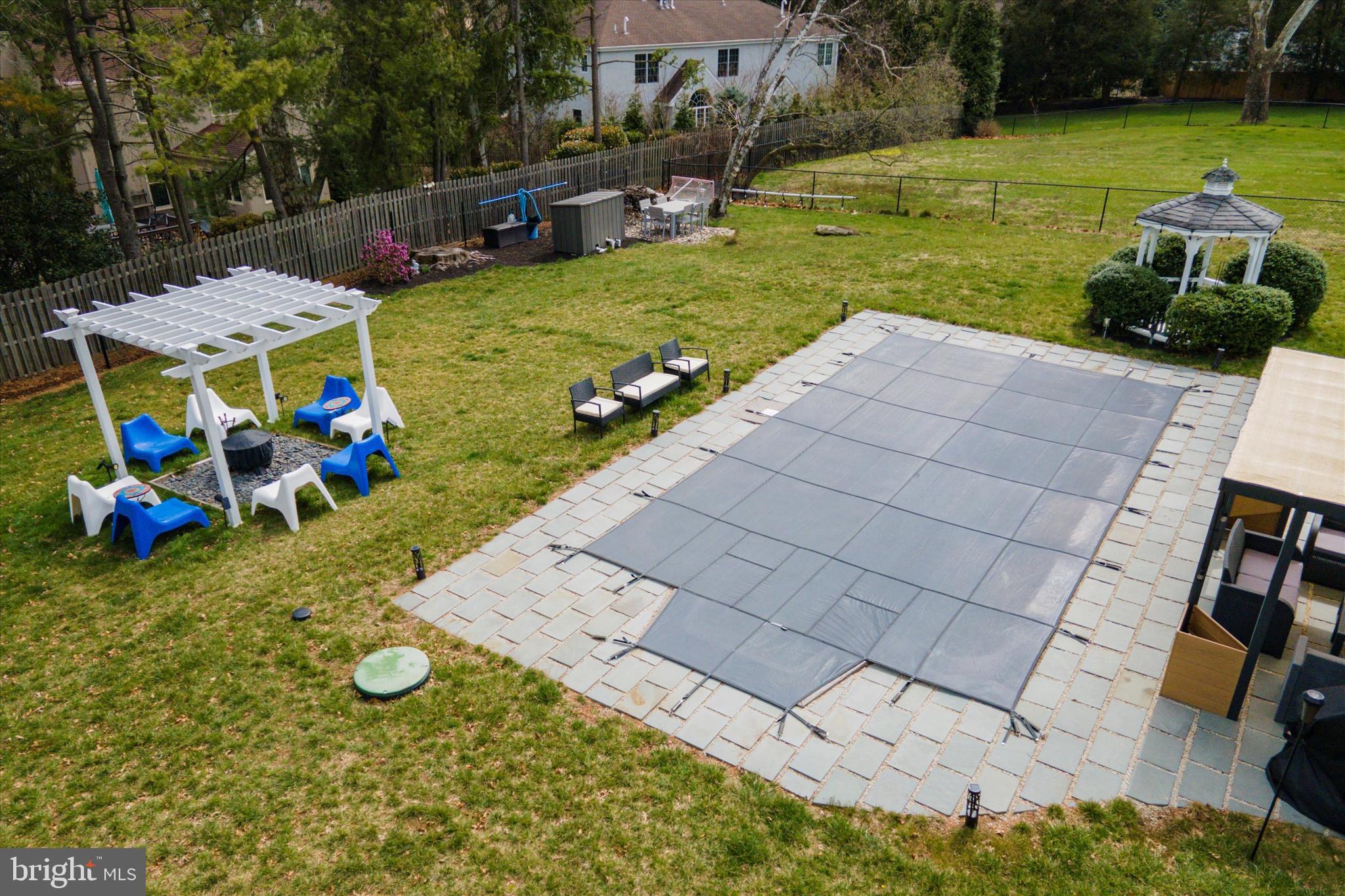1575 Hagys Ford Road Narberth, PA 19072 - Photo 38 of 44 Swiming pool, gazebo,
terrace, pergola