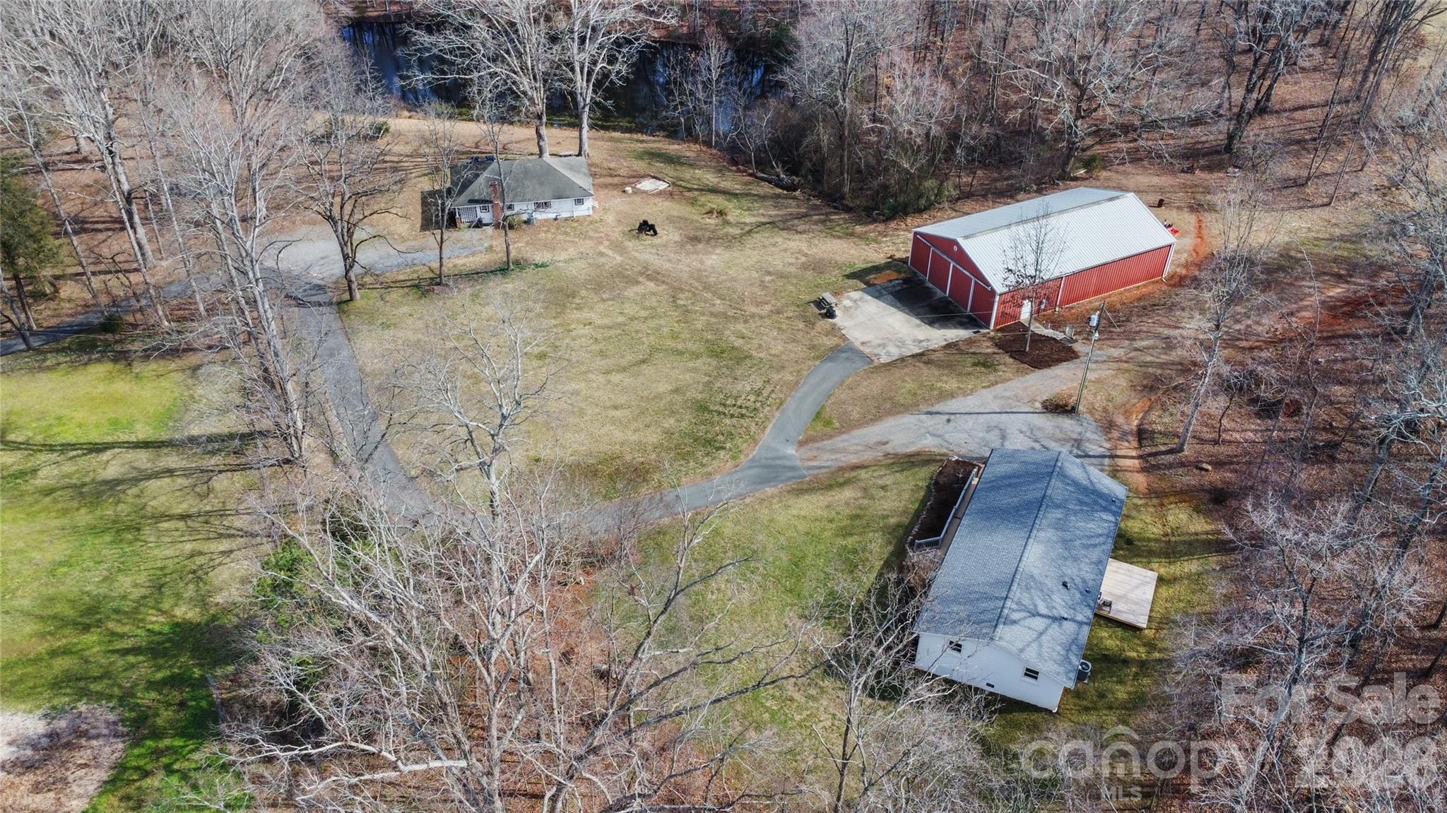 7137 Reeps Grove Church Road Vale, NC 28168 - Photo 31 of 33 a aerial view of a house with a yard