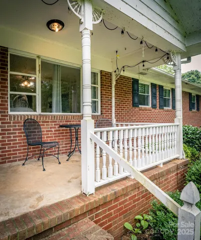 a view of a house with a porch