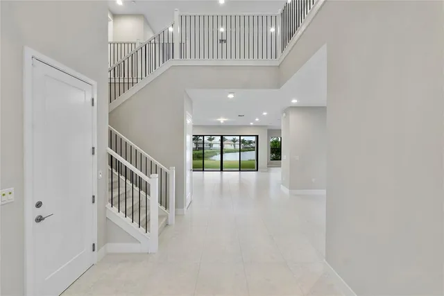 a view of room with window and an outdoor view