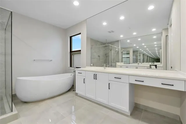 a view of an empty room with a sliding door