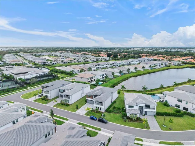 an aerial view of a city