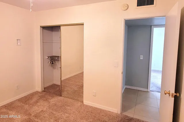 a view of an empty room