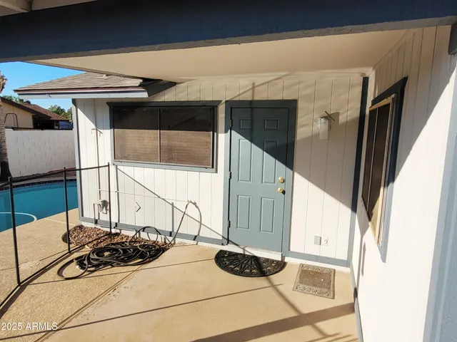 a view of a entryway door of the house