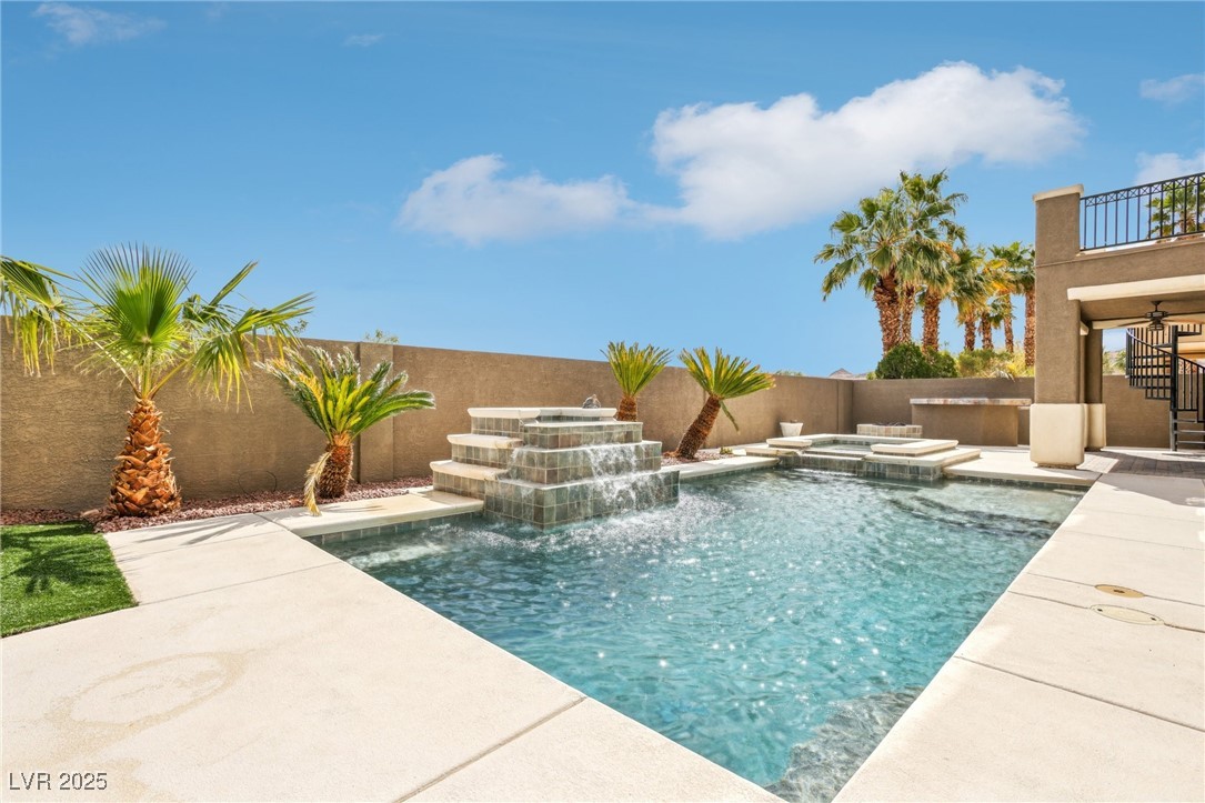 6188 Windfresh Drive Las Vegas, NV 89148 - Photo 83 of 94 Tranquil sounds come from the built-up water featu
