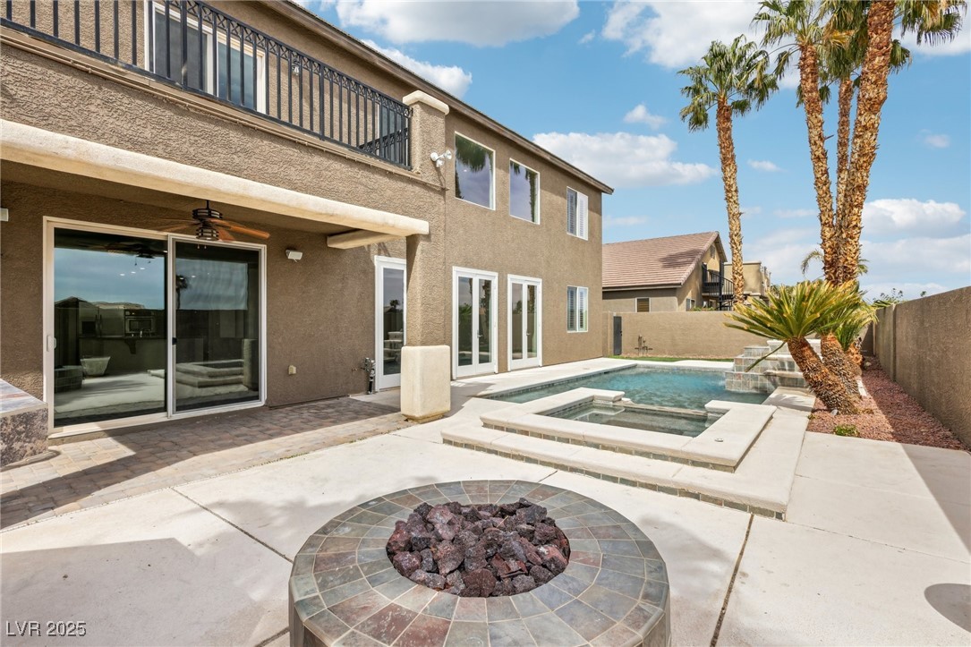 6188 Windfresh Drive Las Vegas, NV 89148 - Photo 87 of 94 Built-in tiled firepit