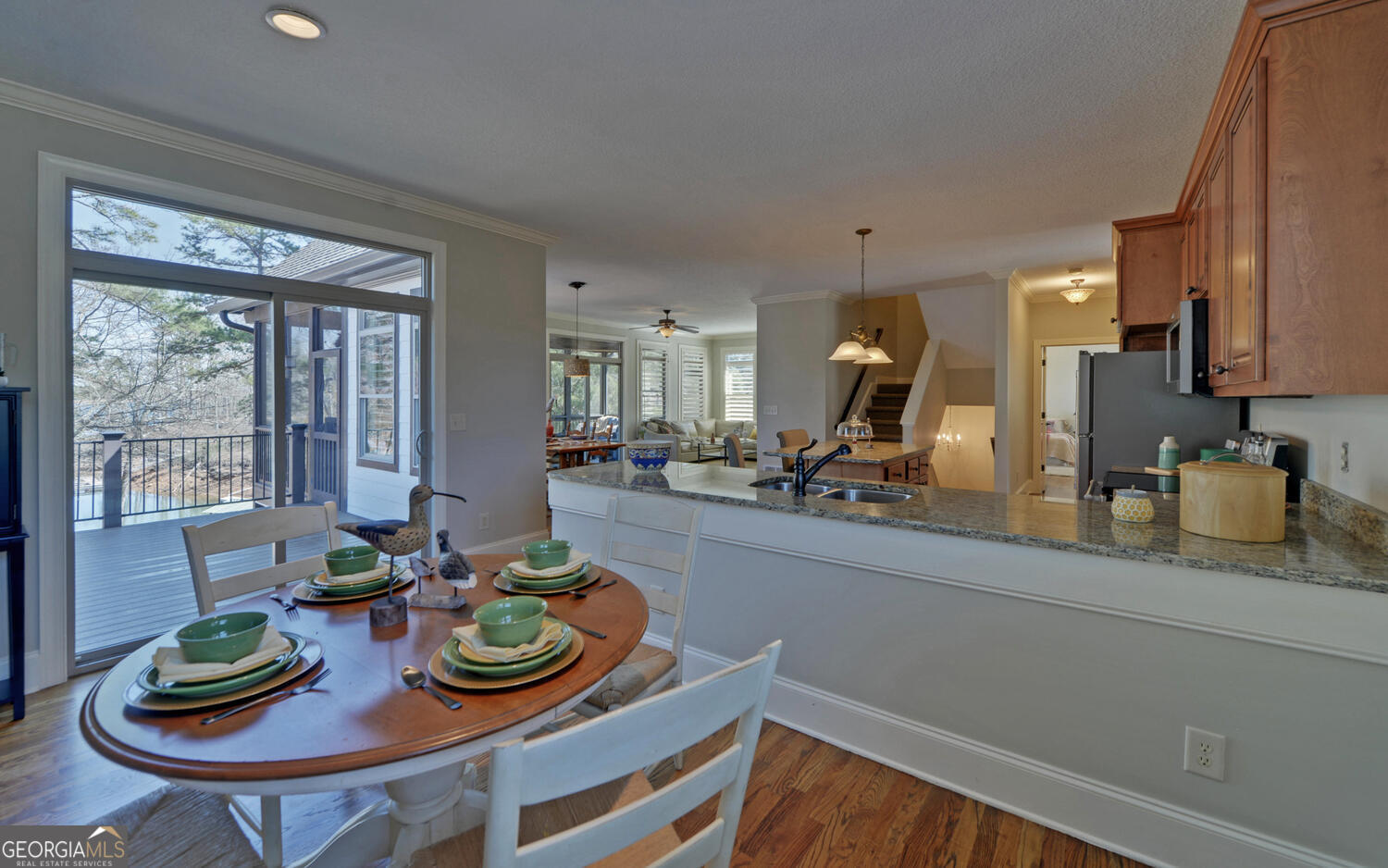 60 Browns Lane Hartwell, GA 30643 - Photo 14 of 89 a view of a dining room with furniture window and outside view