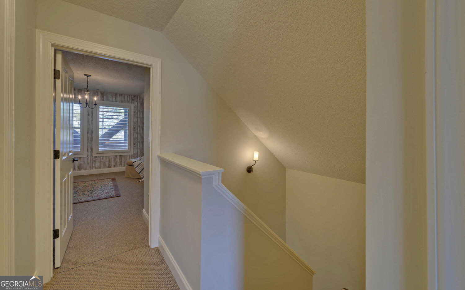 60 Browns Lane Hartwell, GA 30643 - Photo 42 of 89 a view of a hallway view with wooden floor and staircase