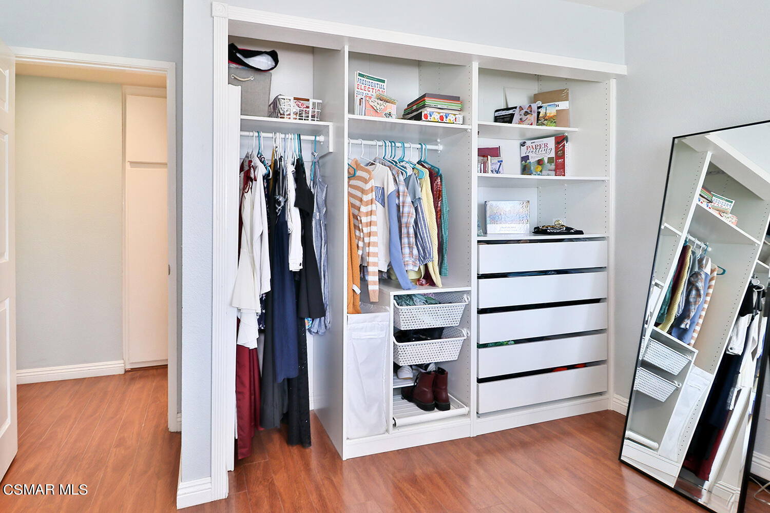 3053 Bianca Circle Simi Valley, CA 93063 - Photo 51 of 73 a view of walk in closet with clothes and shoes