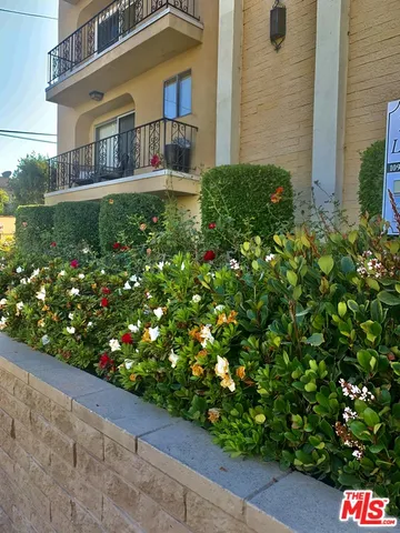 a house view with a garden space