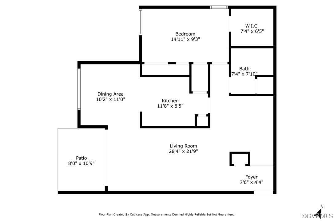 1505 Regency Woods Road, Unit 101 Henrico, VA 23238 - Photo 25 of 25 Floor plan