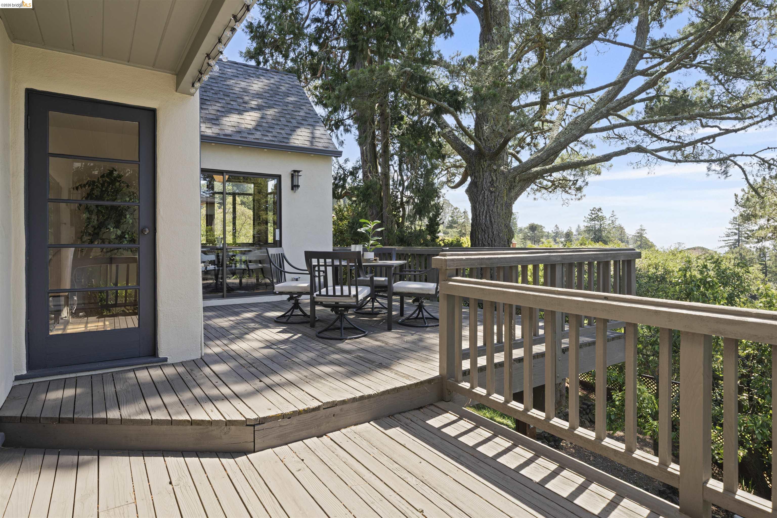 1170 Sterling Avenue Berkeley, CA 94708 - Photo 20 of 52 Wooden terrace featuring outdoor dining area