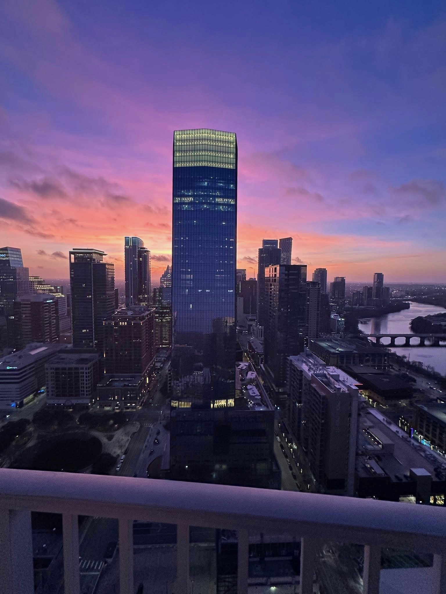 360 Nueces Street, Unit 4009 Austin, TX 78701 - Photo 40 of 40 View of city skyline with a large body of water