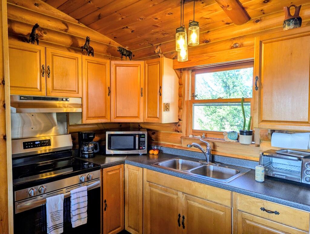 2363 Bethlehem Church Road Northeast Pilot, VA 24138 - Photo 8 of 42 a kitchen with stainless steel appliances granite countertop a sink and a counter