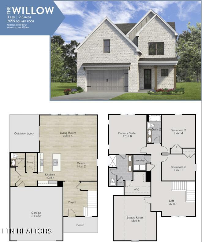 12086 Signal View Road Knoxville, TN 37932 - Photo 21 of 38 HH 163 willow render