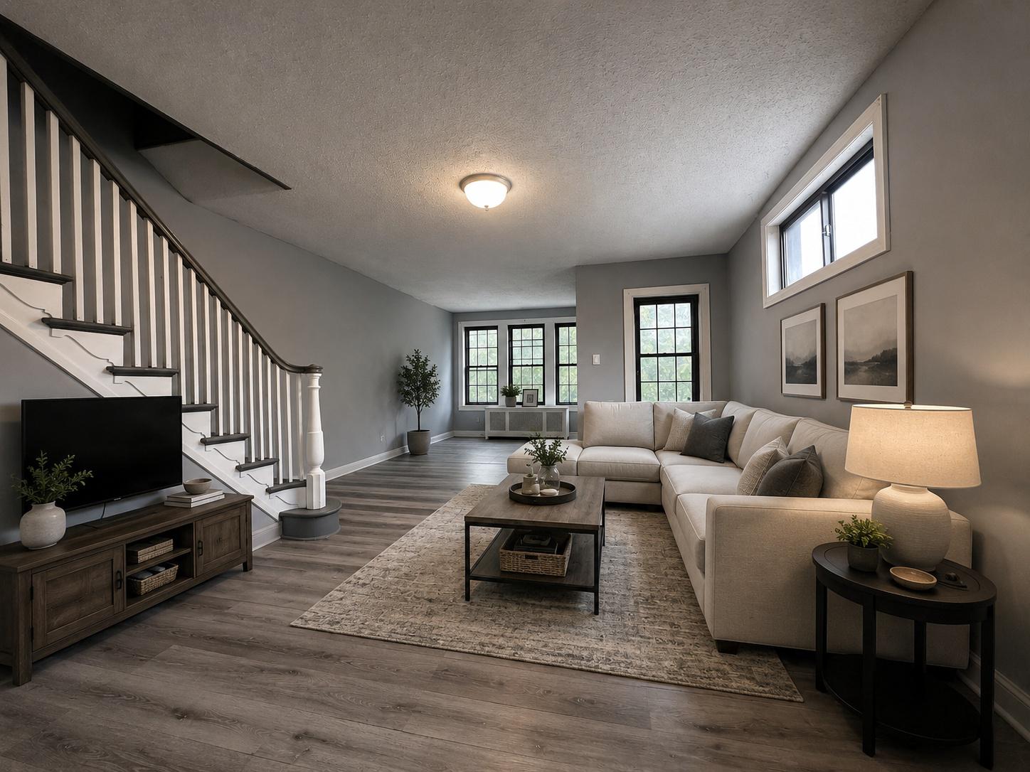 1154 Brill Street Philadelphia, PA 19124 - Photo 13 of 47 VIRTUALLY STAGED living room using AI