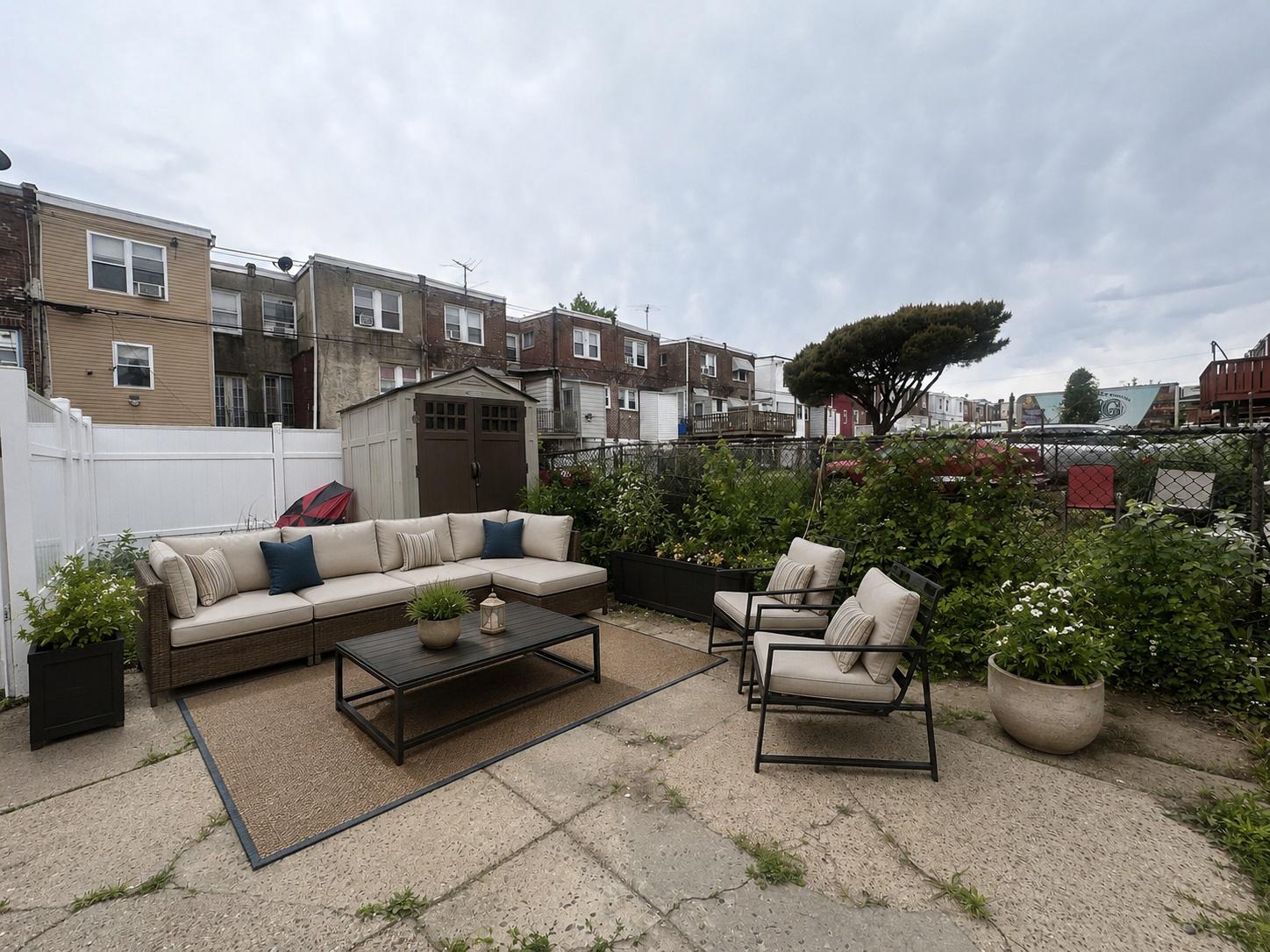 1154 Brill Street Philadelphia, PA 19124 - Photo 44 of 47 VIRTUALLY STAGED fenced private yard using AI