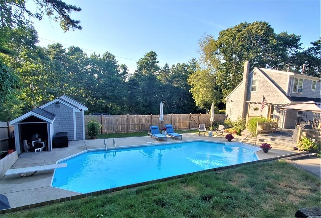 47 Blissful Lane Wareham, MA 02538 - Photo 17 of 24 a view of backyard with swimming pool