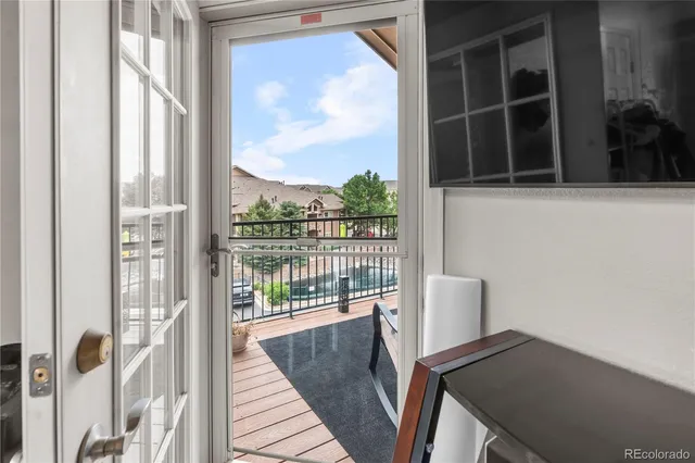 a view of a balcony door