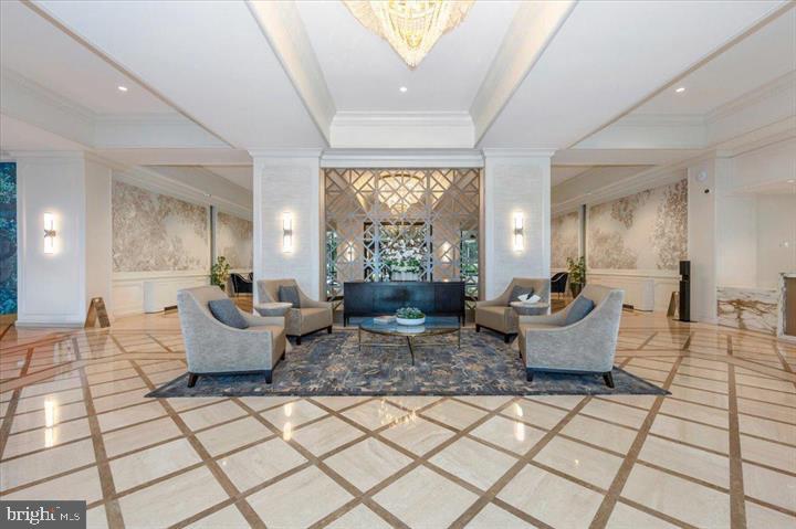 5225 Pooks Hill Road, Unit C29N Bethesda, MD 20814 - Photo 47 of 54 Elegant lobby with modern design elements.