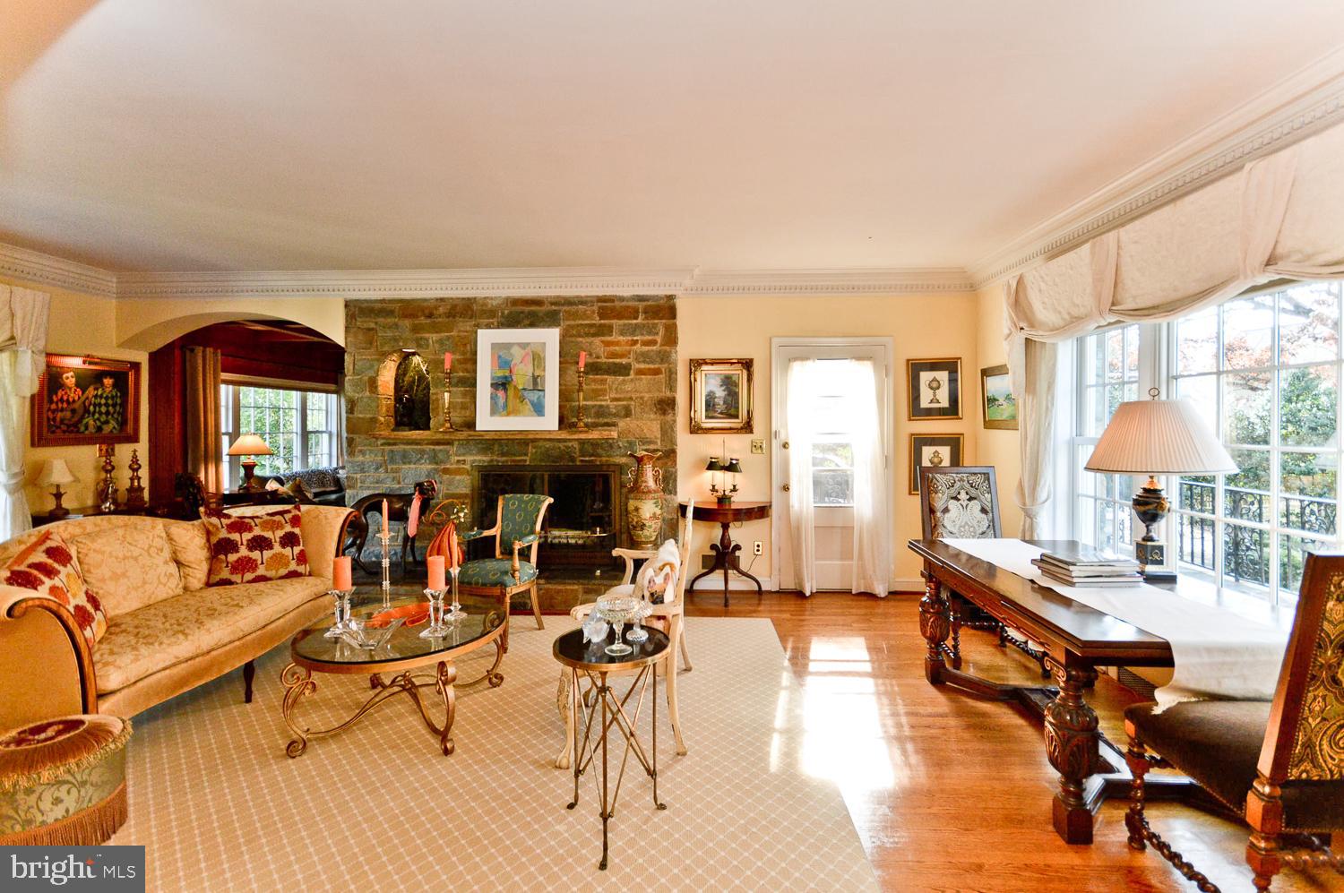 1847 Middlebridge Drive Silver Spring, MD 20906 - Photo 12 of 64 Living Area-fireplace, hardwood & w/porch access