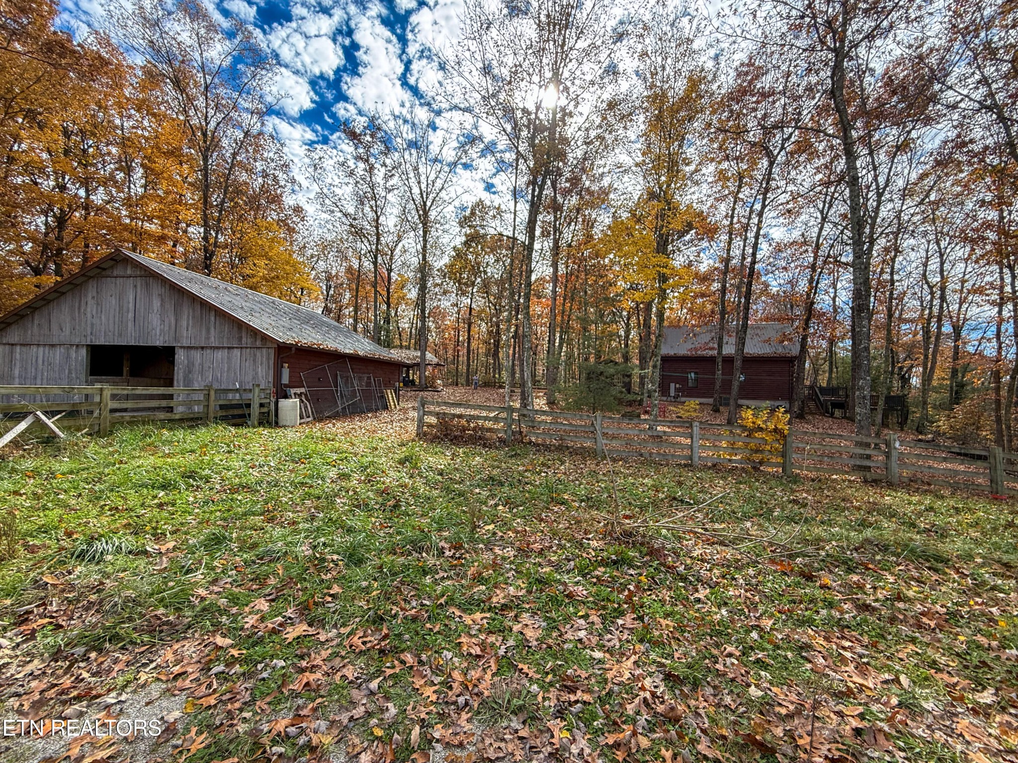 390 John J Smith Road Oneida, TN 37841 - Photo 50 of 56 a backyard of a house with table and chairs
