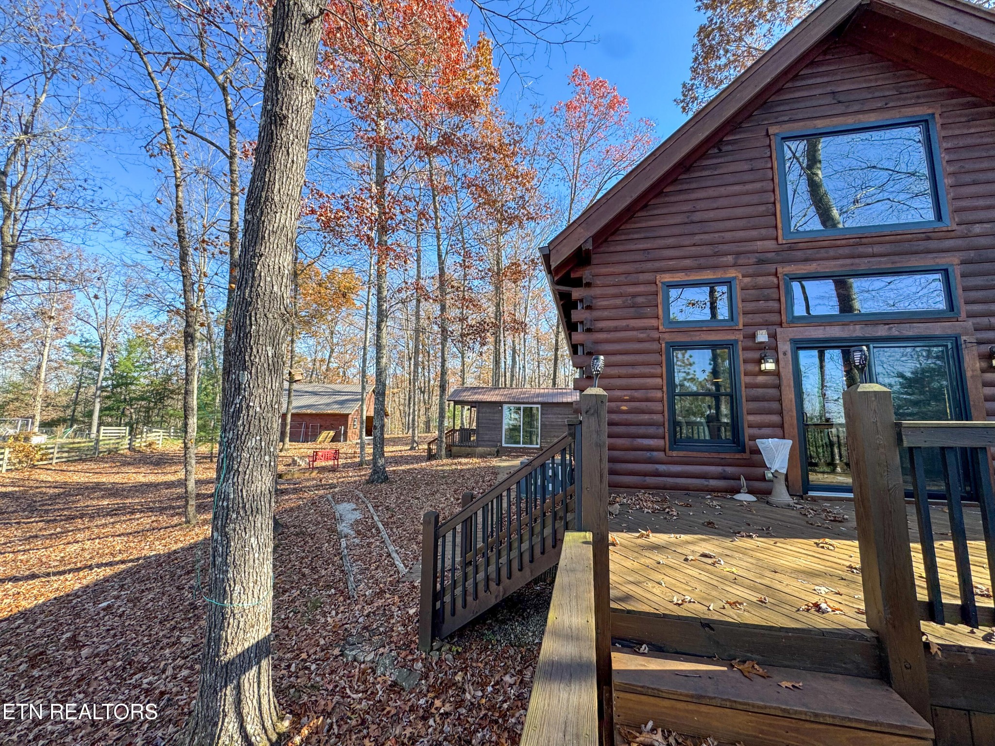 390 John J Smith Road Oneida, TN 37841 - Photo 8 of 56 a view of a patio with iron stairs