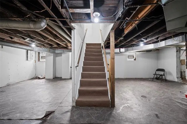 a view of storage and utility room