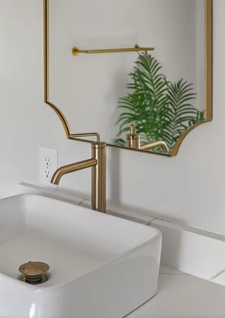 a close view of sink