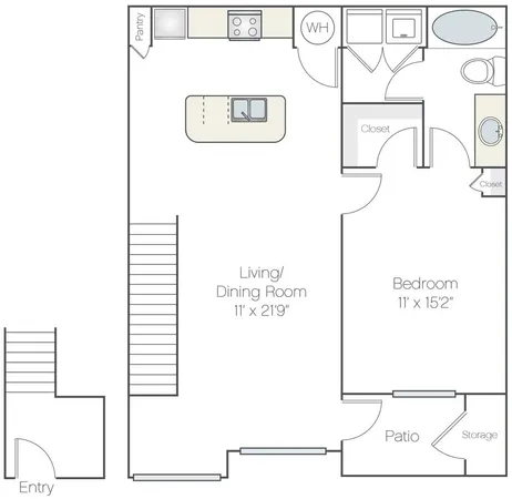 $1,099 | 8515 Interstate 35, Unit 13210, Austin, TX 78744