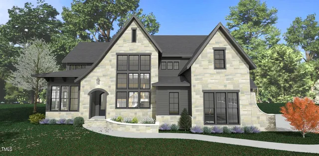 a view of white house with a yard