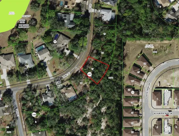 an aerial view of multiple house