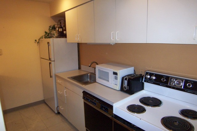 40 East 9th Street, Unit 312 Chicago, IL 60605 - Photo 4 of 8 a kitchen with a stove and a refrigerator