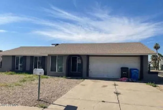 a front view of a house