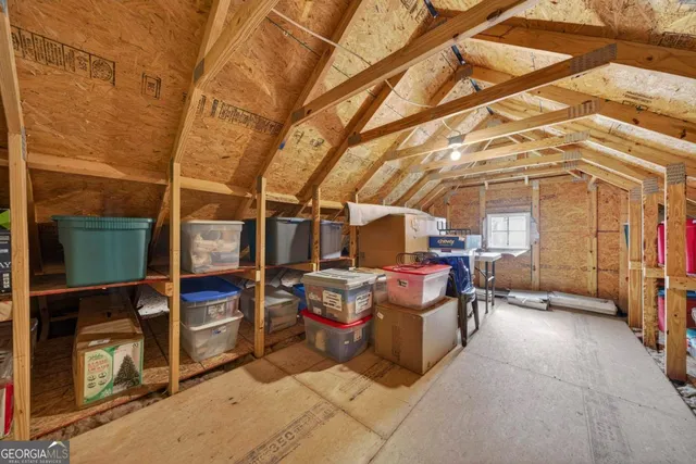 a room with storage and utility