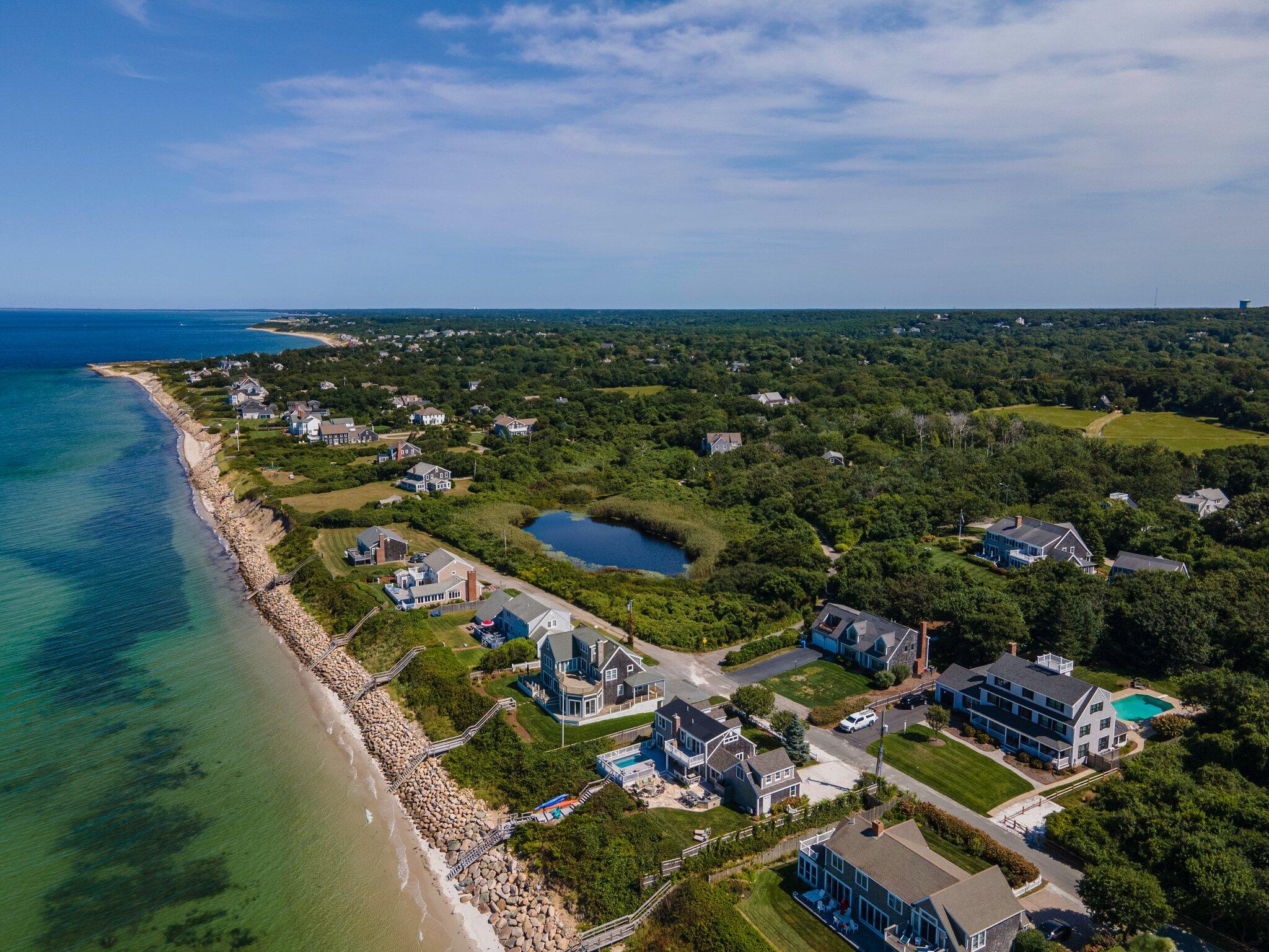 80 Hiram Pond Road Dennis, MA 02638 - Photo 69 of 82 an aerial view of house with yard swimming pool and outdoor seating