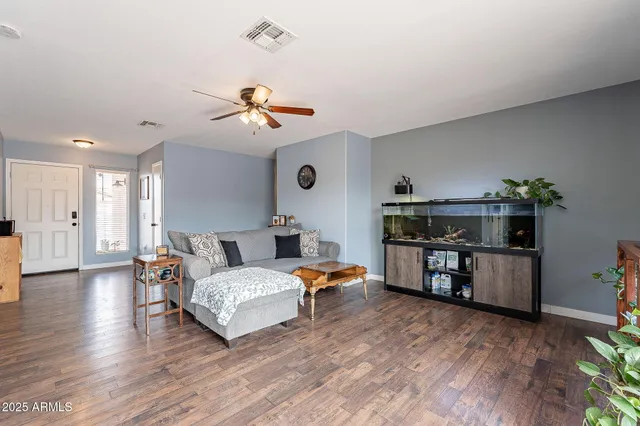 a front view of a house with a garage